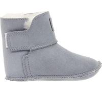 Vanuba KIKO weiche hausschuhe kinder aus Leder - warme krabbelschuhe baby für Kleinkinder - flexible kinder hausschuhe, Größe: 20, Farbe: Grau mit Weiß