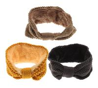 VANZACK 3stücke Strickstirnbänder für Damen Winter Gestrickte Stirnbänder als Ohrenwärmer Warme Stirnbänder für Outdoor-sportarten und Alltag Leicht zu Reinigen Langlebig