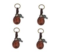 VANZACK 4 Stck. Retro Cowboyhut Schlüsselanhänger aus Langlebiger Kreativer und Modischer Schlüsselring Praktisches Accessoire für Autoschlüssel Taschen und Rucksäcke für Western Fans