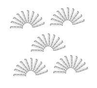 VANZACK 50 Stück Edelstahl Broschennadeln Sicherheitsnadeln Silberfarbene Metall Pin mit Drei-platte zum Basteln Schmuckherstellung Nähen