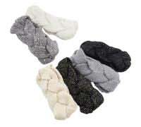 VANZACK 6stücke Gefüttertes Winterstirnband Für Damen Warmes Strickstirnband Mit Ohrenwärmer Bequeme Stirnbänder Für Kaltes Wetter Atmungsaktives Stirnband Für Frauen Und Mädchen