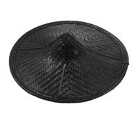 VANZACK Japanischer Samurai Hut Bambus 35cm Durchmesser Leichter Atmungsaktiver Angler Sonnenschutzhut für Bühnenauftritte und Kreative Stylings