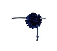 Vanzetti - 3 mm Kordelgürtel mit Blüte marine - Gr. - OS
