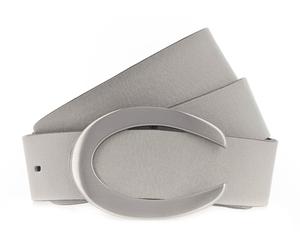 Vanzetti 33mm Leather Belt W80 Light Grey