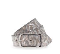 Vanzetti - 35 mm Gürtel weiß-silbermetallic | 2026-14n3w 30.03.2 - Gr. - 105