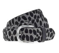 Vanzetti Animal Scouting 30mm Cambered Cow Fur Leather Belt W100 Leo Gray - kürzbar