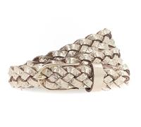 Vanzetti Braided Women's Belt W105 Gold Metallic