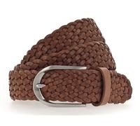 Vanzetti Braided Women's Leather Belt W75 Mid Brown