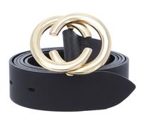 Vanzetti Chain Reaction 30mm Leather Belt W100 Black