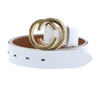 Vanzetti Chain Reaction 30mm Leather Belt W110 White