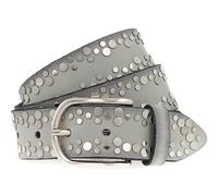 Vanzetti Nietengürtel V5978A6492 Leder hellgrau 80 cm