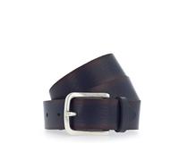 Vanzetti Damen Gürtel - Ledergürtel, Metall Schnalle Blau 90 cm