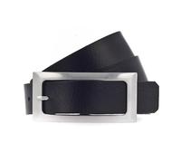 Vanzetti Damen Leder Gürtel Rindleder Damengürtel 30 mm Ledergürtel (85, Schwarz)