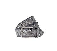 Vanzetti Damengürtel, Leder, Pythonprägung, Breite: 3,5 cm, Silber, 105 cm