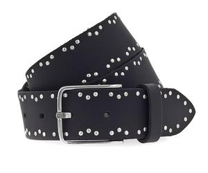 Vanzetti Denim Love 35mm Full Leather Belt W95 Black