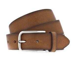 Vanzetti Denim Love 35mm Full Leather Belt W95 Cognac