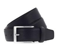Vanzetti Dresscode: Business 35mm Cambered Full Leather Belt W110 Black - kürzbar