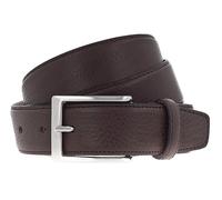 Vanzetti Dresscode: Business 35mm Cambered Full Leather Belt W80 Dark Brown - kürzbar