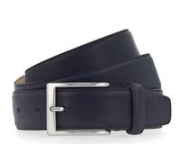 Vanzetti Dresscode: Business 35mm Cambered Full Leather Belt W90 Nightblue - kürzbar