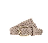 Vanzetti - Easy Going - 30 mm Flecht-Veloursgürtel creme - Gr. - 90