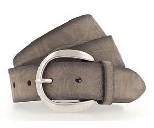 Vanzetti Genuine Beauty 35mm Velour Leather Belt W90 Taupe