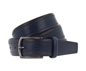 Vanzetti Gürtel Leder 90 cm blau