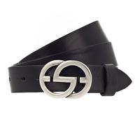 Vanzetti Gürtel Leder 90 cm schwarz