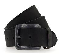 Vanzetti Gürtel, Unisex Ledergürtel, gewachst, 45 mm breit, schwarz, 80 cm