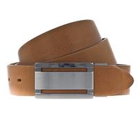 Vanzetti Herren Leder Gürtel Belt Ledergürtel Vollrindleder cognac 35 mm Herrengürtel (90 cm)
