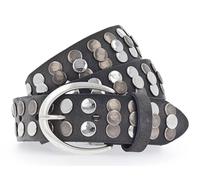 Vanzetti Hollywood Boulevard 35mm Full Leather Belt W75 Steel Grey