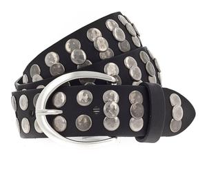 Vanzetti Hollywood Boulevard 35mm Full Leather Belt W95 Black