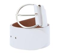 Vanzetti Hollywood Boulevard 60mm Round Leather Belt W75 White