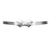 Vanzetti Leder Gürtel 15mm Metallic Bow Belt W80 Silver Metallic silberfarben