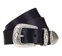 Vanzetti Leder Gürtel 35mm Leather Belt With Fittings W100 Black schwarz