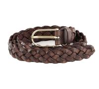 Vanzetti Leder Gürtel Braided Women's Belt W75 Darkbrown dunkelbraun