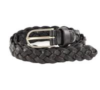 Vanzetti Leder Gürtel Braided Women's Belt W85 Black schwarz