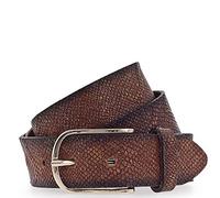 Vanzetti Selection Damengürtel, Leder, Pythonprägung, Breite: 3,5 cm, Cognac, 80-105 cm