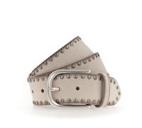 Vanzetti - * Velours-Damengürtel in 40 mm * mit Nieten verziert * femininer und richtungsgebender Look * vel... creme - Gr. - 100