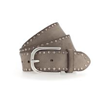 Vanzetti - * Velours-Damengürtel in 40 mm * mit Nieten verziert * femininer und richtungsgebender Look * vel... taupe - Gr. - 85