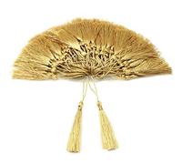 vapker 100 Stück 13 cm/12,7 seidig Handgefertigtes Weiches Quasten Floss Lesezeichen Quasten A:Light Gold