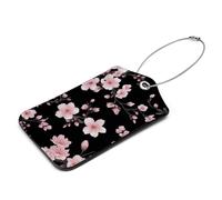 VAPOKF Cherry Blossom Gepäckanhänger, Koffer-ID-Tag-Set, Handtaschenanhänger, Etiketten Reisezubehör für aufgegebenes Gepäck, Handgepäck und Handtaschen