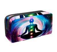 VAPOKF Federmäppchen, Federmäppchen, Schüler-Schreibwaren-Tasche für Teenager, Jungen, Mädchen, Schule, Bürobedarf - Seven Charkas Women, multi, 2.3x8.2x3.9in/6x21x10cm, Taschen-Organizer