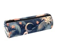 VAPOKF Flamingo Federmäppchen aus PU-Leder für Stifte, Münzen, Kosmetik, Make-up-Tasche für Studenten, Schreibwaren, Schule, Büro, Aufbewahrung