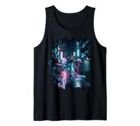 Vaporwave Aesthetic Streets of Tokyo by Night Tokio Kunst Tank Top