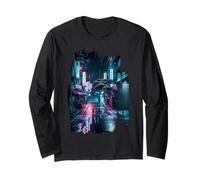 Vaporwave Aesthetic Streets of Tokyo by Night Tokyo Art Langarmshirt