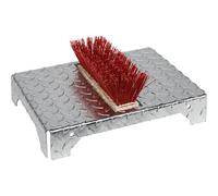 VAR Schuhreiniger, mit Standfläche, silber