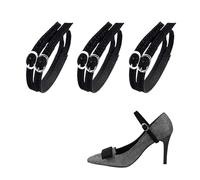 VARKAGE 3 Paar Schnürsenkel Fixierband Fussball, Fixierband für Fußballschuhe, Schnürsenkel Halter Fussball für Fußballschuhe, Hoher Absatz (Schwarz)