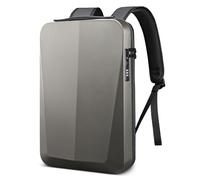 VARLIVOO Herren Rucksack mit USB Port 15.6 Zoll Laptop Passwort Schulrucksack Student College Universität Arbeit Reisen Pendeln Anti-Diebstahl Wasserdicht Polyester Gold