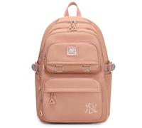 VARLIVOO Mode Rucksack für Studenten Kinder Schüler der Mittelstufe Gymnasiast Mädchen Teenager Schulrucksack 15.6 Zoll Laptop für Tagesrucksack Reisen Camping Wasserdicht Polyester Rosa