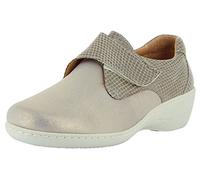 VAROMED Antje 3922 Halbschuh,Slipper,Sommerschuh,Klettschuh,bequem,Klettverschluß,Wechselfußbett goldpuder (goldpuder), EU